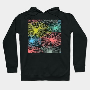 pop art flower pattern Hoodie